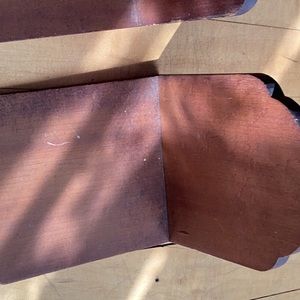 Vintage wooden bookends fair condition 6 inches height 5 inches wide